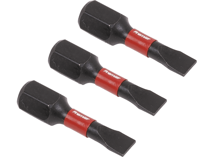 Sealey AK8201 Slotted 4.5mm Impact Power Tool Bits 25mm - 3pc