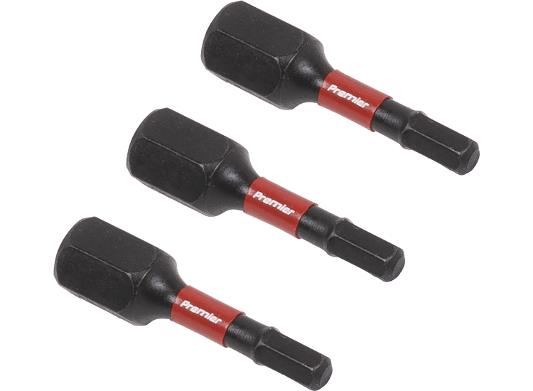 Sealey AK8211 Hex 3mm Impact Power Tool Bits 25mm - 3pc