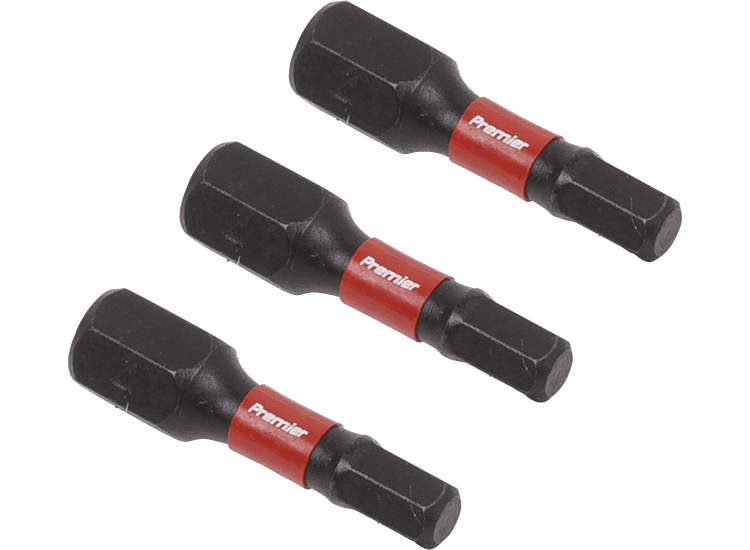 Sealey AK8212 Hex 4mm Impact Power Tool Bits 25mm - 3pc