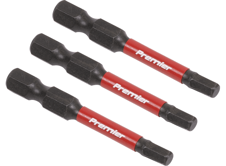 Sealey AK8237 Hex 4mm Impact Power Tool Bits 50mm - 3pc