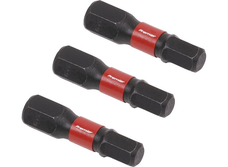Sealey AK8213 Hex 5mm Impact Power Tool Bits 25mm - 3pc