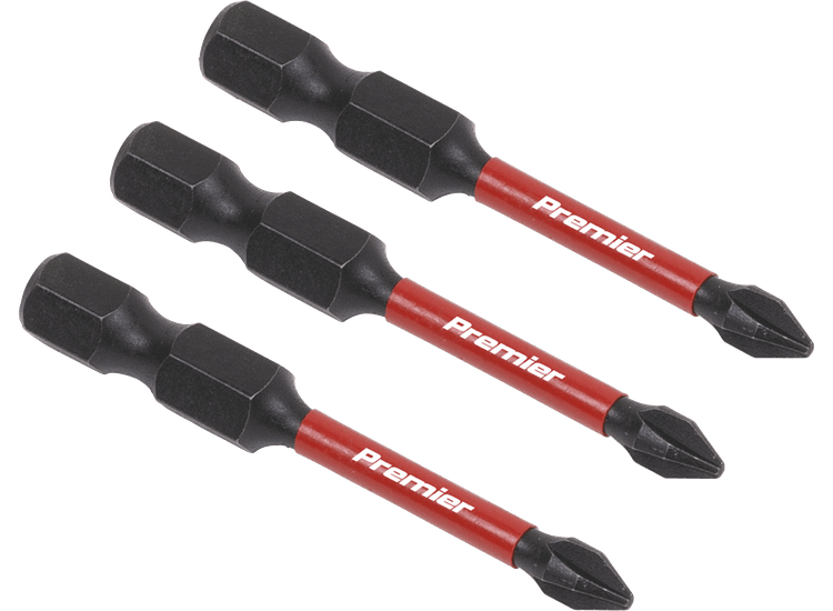 Sealey AK8229 Phillips #1 Impact Power Tool Bits 50mm - 3pc