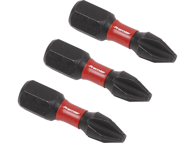 Sealey AK8205 Phillips #2 Impact Power Tool Bits 25mm - 3pc