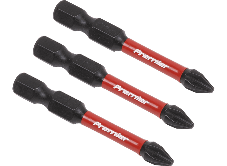 Sealey AK8230 Phillips #2 Impact Power Tool Bits 50mm - 3pc