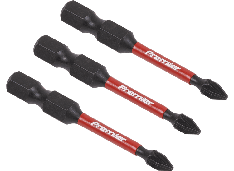 Sealey AK8232 Pozi #1 Impact Power Tool Bits 50mm - 3pc
