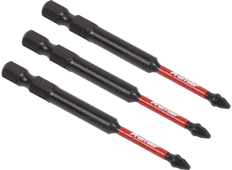 Sealey AK8257 Pozi #1 Impact Power Tool Bits 75mm - 3pc