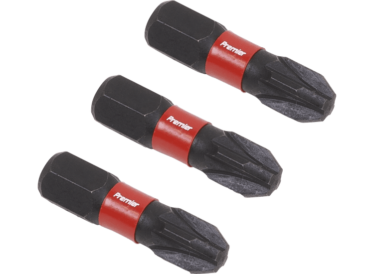 Sealey AK8209 Pozi #3 Impact Power Tool Bits 25mm - 3pc