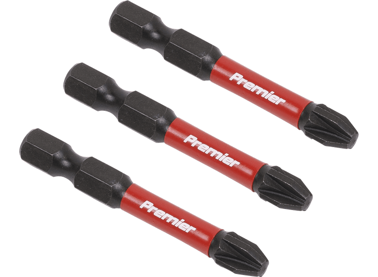 Sealey AK8234 Pozi #3 Impact Power Tool Bits 50mm - 3pc
