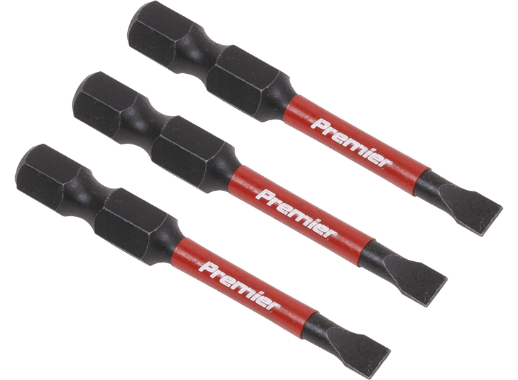 Sealey AK8226 Slotted 4.5mm Impact Power Tool Bits 50mm - 3pc