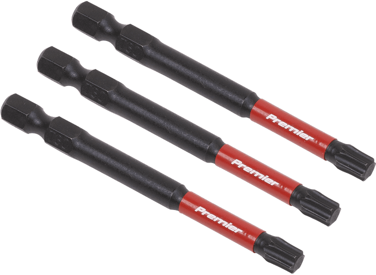 Sealey AK8270 TRX Star* T30 Impact Power Tool Bits 75mm - 3pc