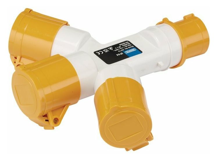 Draper 03712 110V 3 WAY SPLITTER 16A