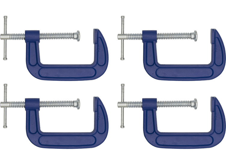 Sealey AK60034 G-Clamp 75mm - Pack of 4