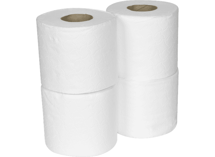 Sealey TOL40 Plain White Toilet Roll - Pack of 4 x 10 (40 Rolls)