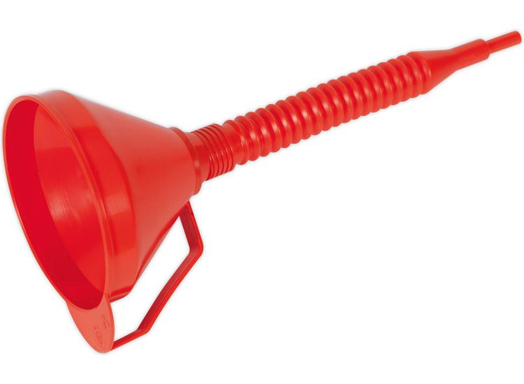 Sealey F16F Funnel with Flexible Spout &amp; Filter Medium &amp;#8709;160mm