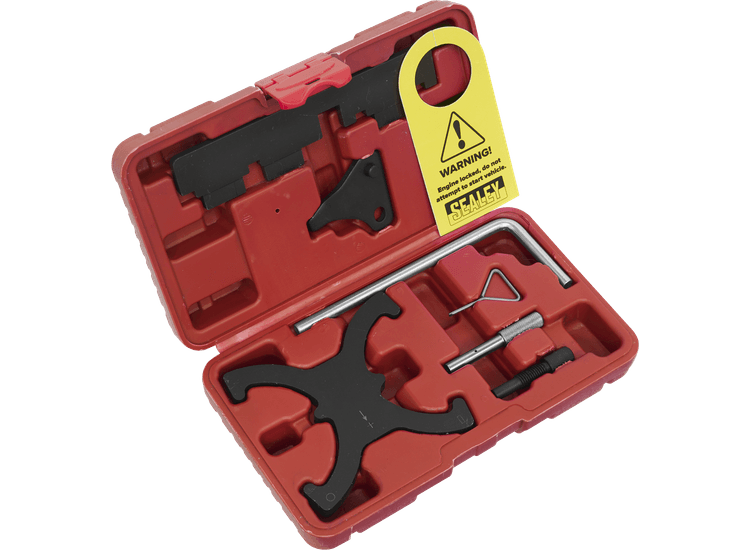 Sealey VSE6560A Petrol Engine Timing Tool Kit - for Ford, Volvo 1.6 EcoBoost &amp; 2.0D/2.2D Belt Drive