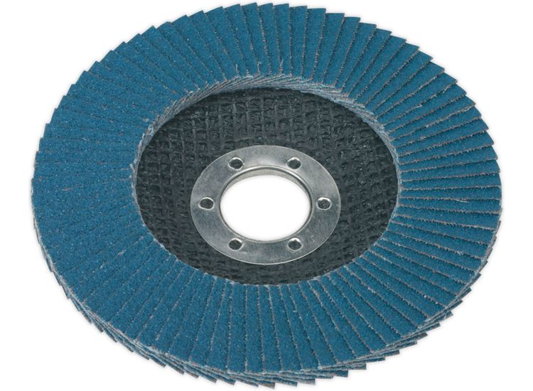 Sealey FD11580 Flap Disc Zirconium &amp;#8709;115mm 22mm Bore 80Grit