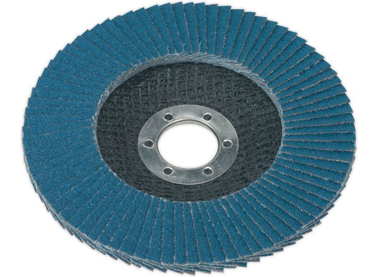 Sealey FD12560 Flap Disc Zirconium &amp;#8709;125mm 22mm Bore 60Grit