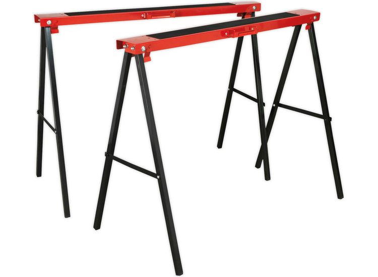 Sealey FDT2 Fold Down Trestles Pair 100kg Capacity per Trestle