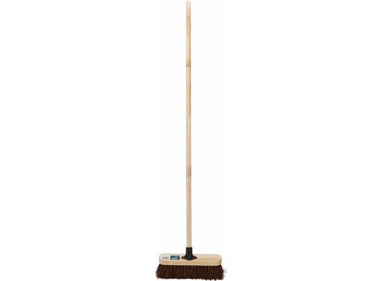 Draper 07869 Stiff Bassine Broom Head with Plastic Bracket and Handle, 300mm
