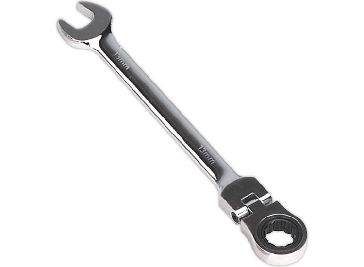 Sealey FHRCW13 Flexi-Head Ratchet Combination Spanner 13mm