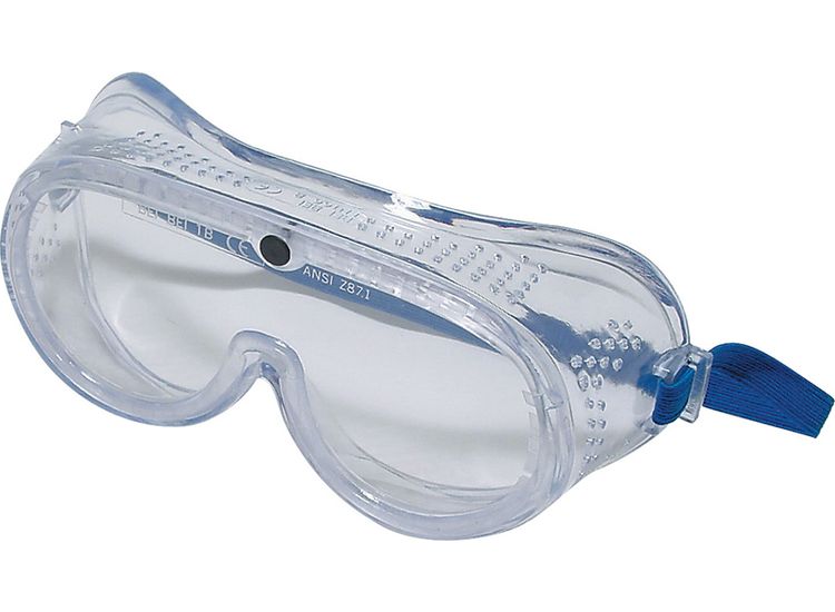 Silverline Direct Safety Goggles - Direct Vent - Clear