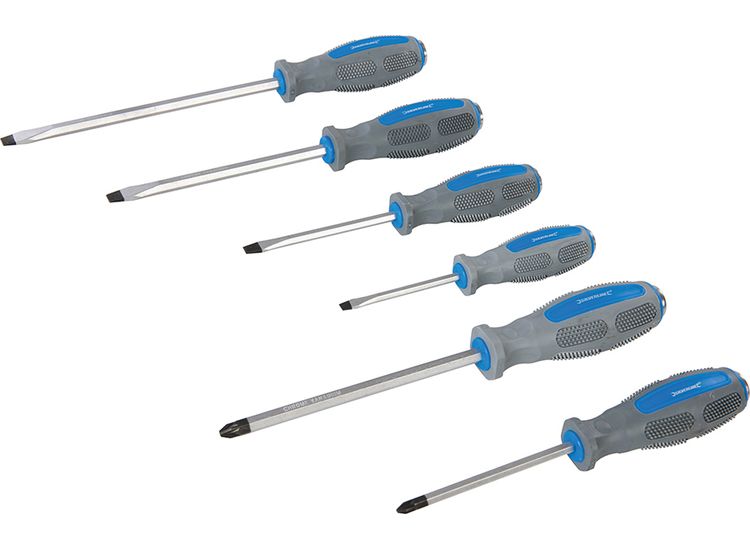 Silverline Hammer-Through Screwdriver Set 6pce