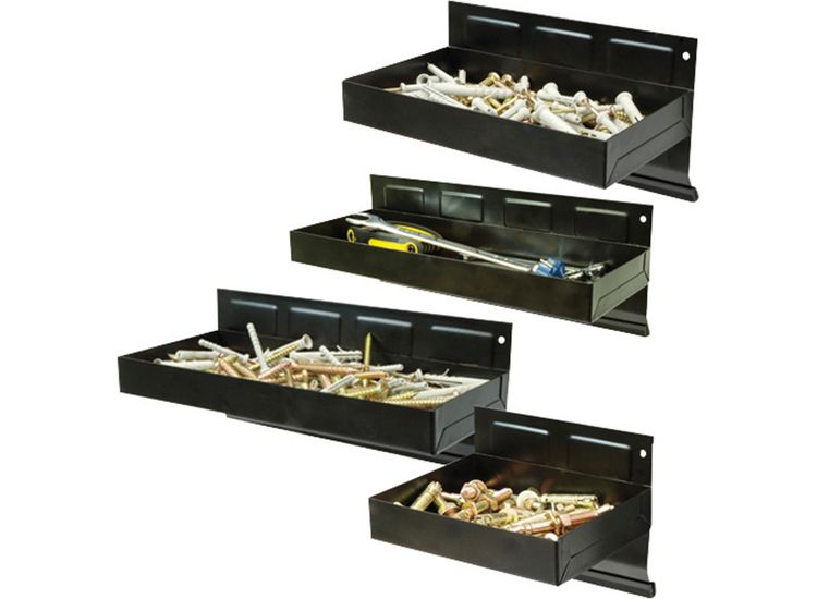 Silverline Magnetic Tool Tray Set 4pce - 150 - 310mm