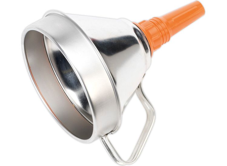 Sealey FM16 Funnel Metal with Filter &amp;#8709;160mm