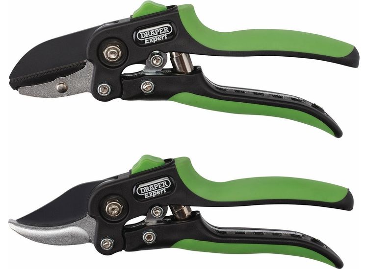 Draper 08986 Anvil and Bypass Secateurs Set, 200mm (2 Piece)