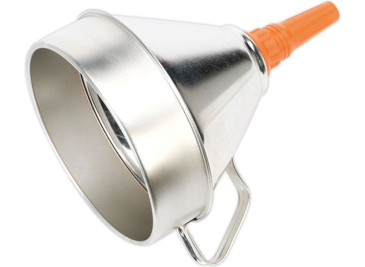 Sealey FM20 Funnel Metal with Filter &amp;#8709;200mm