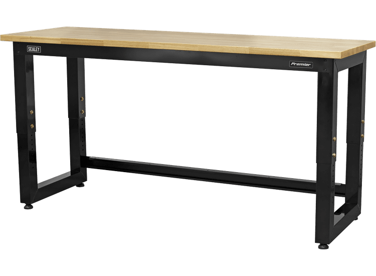 Sealey APMS22 Steel Adjustable Workbench with Wooden Worktop 1830mm - Heavy-Duty