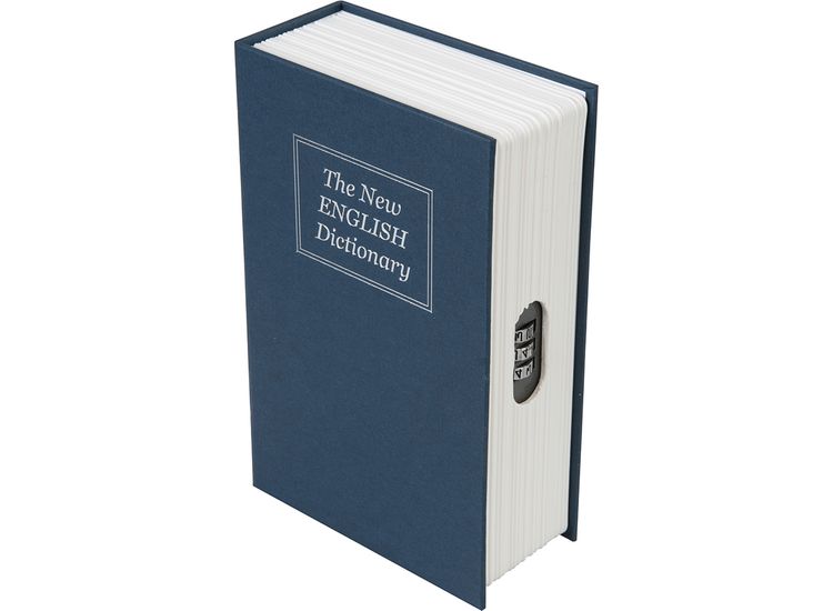 Silverline 3-Digit Combination Book Safe Box - 180 x 115 x 55mm