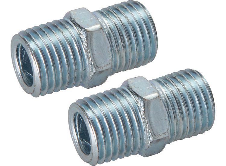 Silverline Air Line Equal Union Connector 2pk - 1/4" BSPT