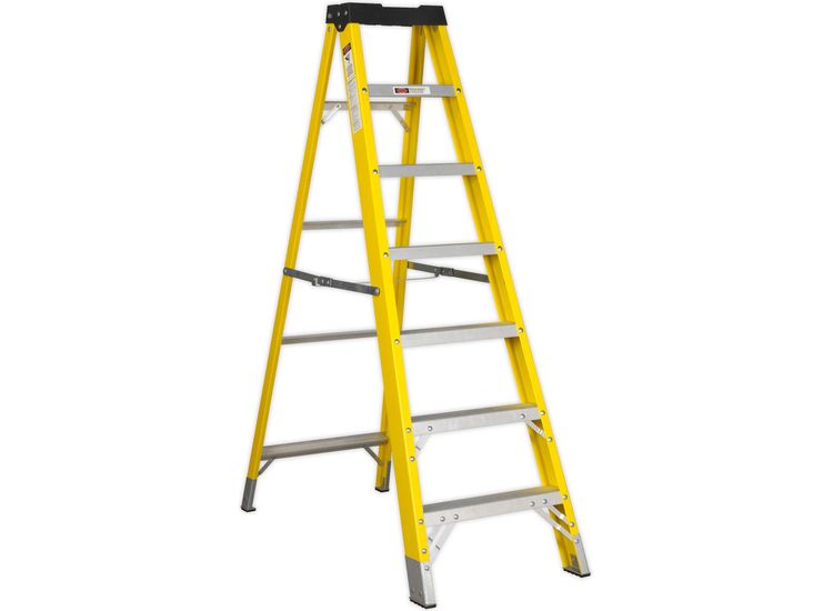 Sealey FSL7 Fibreglass Step Ladder 6-Tread EN 131