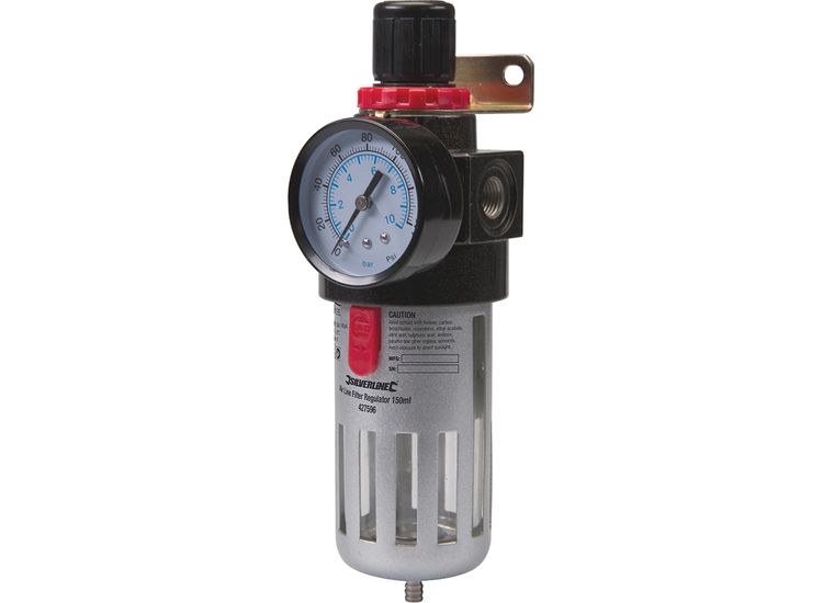 Silverline Air Line Filter Regulator - 150ml