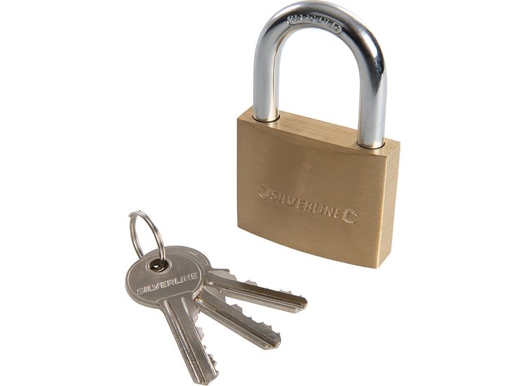 Silverline Brass Padlock