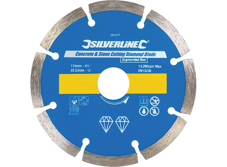 Silverline Concrete &amp; Stone Cutting Diamond Blade