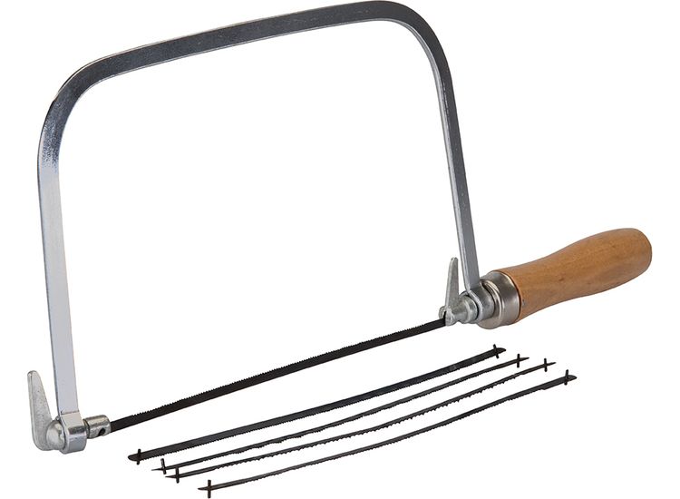 Silverline Coping Saw &amp; 5 Blades - 170mm