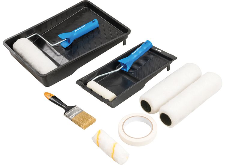 Silverline Decorators Roller &amp; Brush Set - 11pce