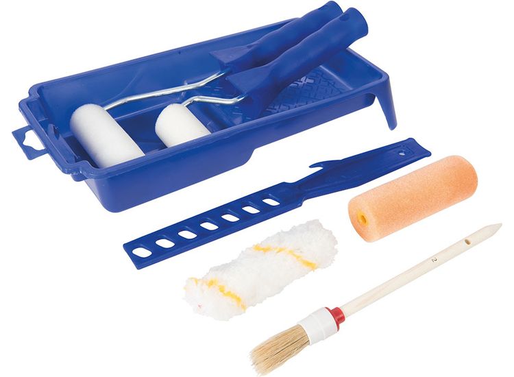 Silverline Decorators Roller &amp; Brush Set 9pce