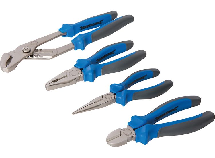 Silverline Expert Pliers Set 4pce - 4pce