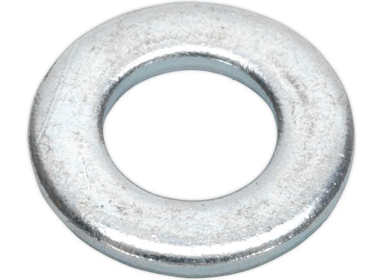 Sealey FWA1021 Flat Washer M10 x 21mm Form A Zinc DIN 125 Pack of 100