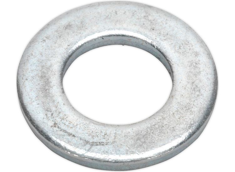 Sealey FWA1224 Flat Washer M12 x 24mm Form A Zinc DIN 125 Pack of 100
