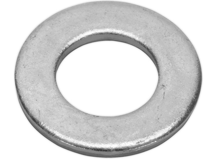 Sealey FWA1428 Flat Washer M14 x 28mm Form A Zinc DIN 125 Pack of 50