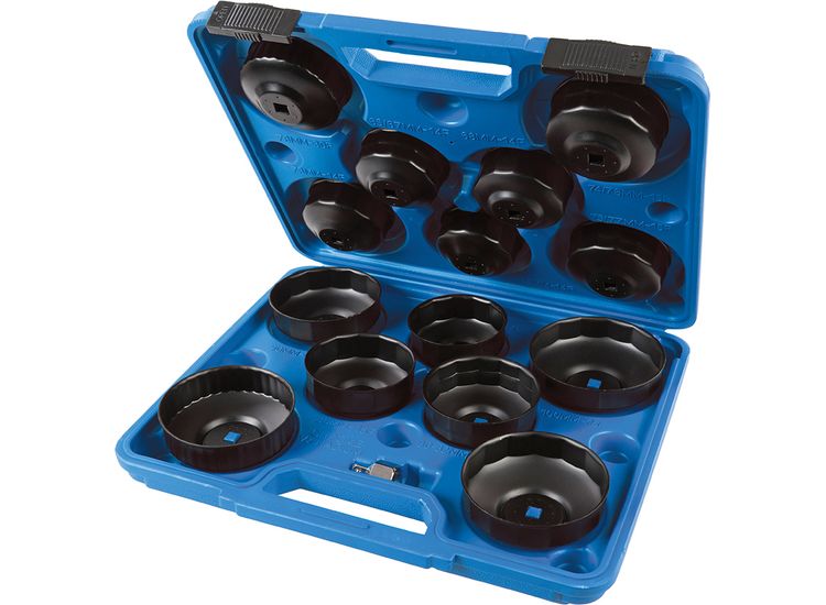 Silverline Oil Filter Wrench Set 15pce - 65 - 93mm