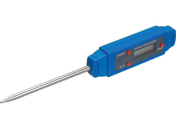 Silverline Pocket Digital Probe Thermometer - -40°C to +250°C
