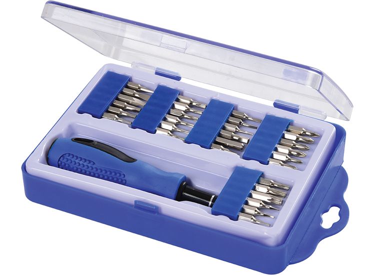 Silverline Precision Screwdriver Bit Set 31pce - 31pce
