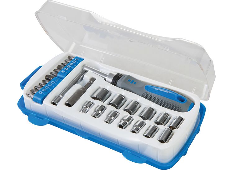 Silverline Socket &amp; Driver Set 28pce - 28pce
