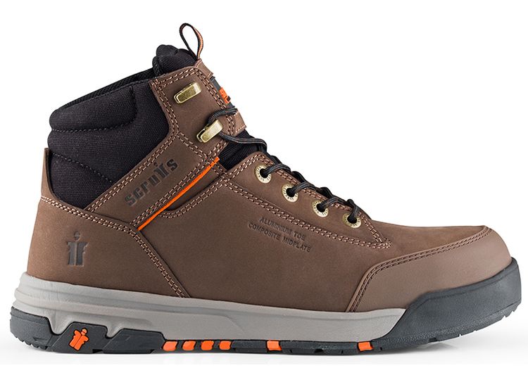 Scruffs Switchback 3 Safety Boots Chocolate