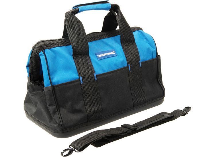 Silverline Tool Bag Hard Base Wide Mouth - 400 x 200 x 300mm